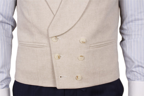 CHALECO BEIGE CRUZADO