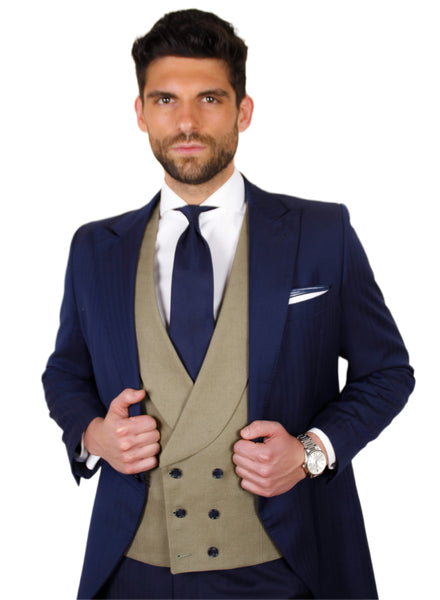 CHALECO OLIVA DE LINO