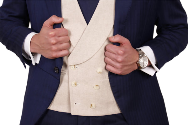 CHALECO BEIGE CRUZADO