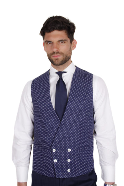 CHALECO TOPOS BOTONES BLANCOS