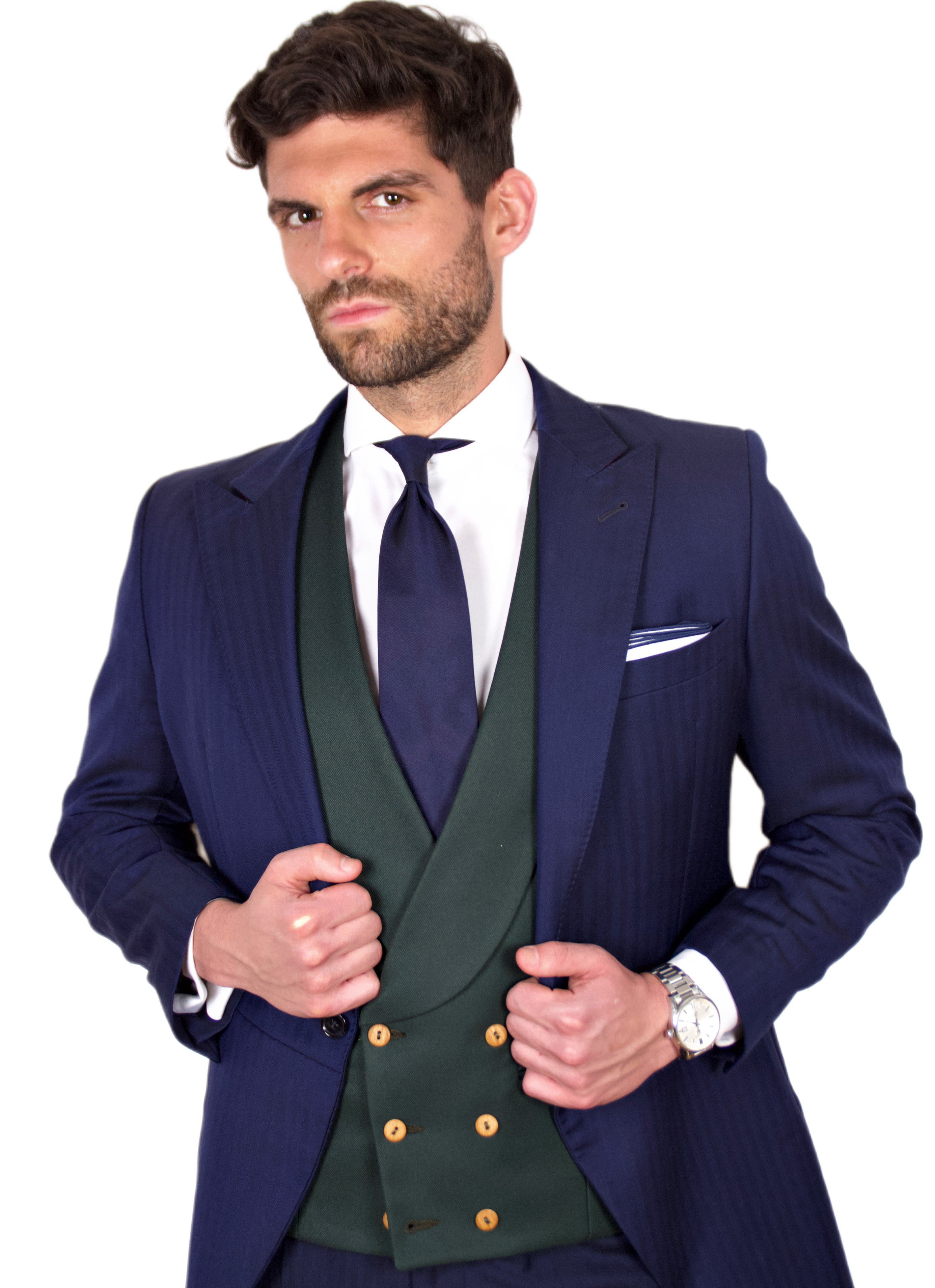 Chaque Azul Marino Color Chaleco Chaque Camisa Chaleco Azul Marino