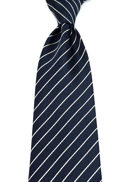 STRIPES NAVY TIE