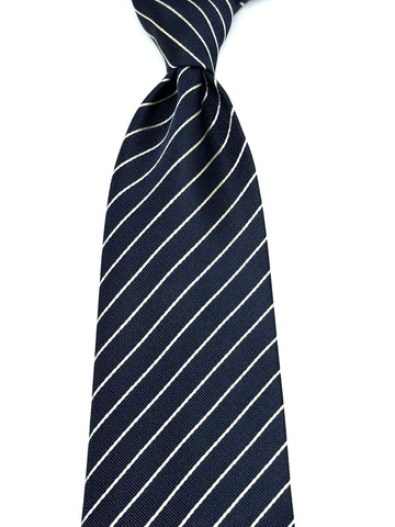 STRIPES NAVY TIE