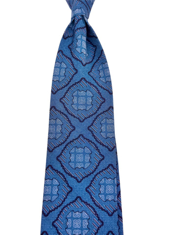 CORBATA GAMBERRY BIG MEDAL BLUE