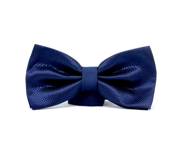 NAVY PIQUÉ BOW TIE