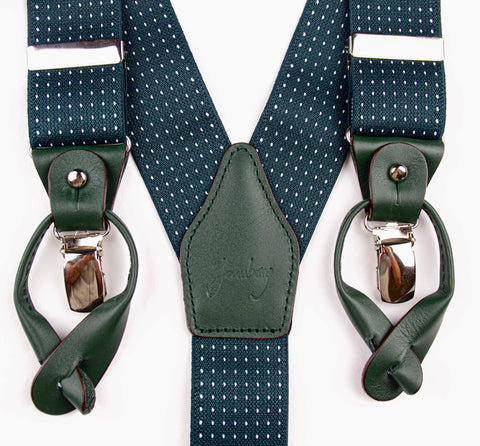 TIRANTES GAMBERRY MICRO TOPOS VERDE PIEL VERDE