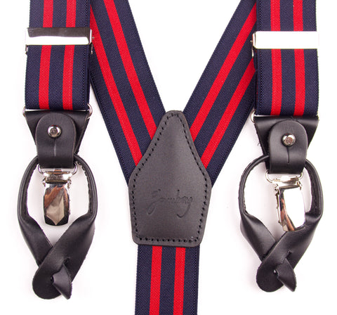 TIRANTES GAMBERRY RAYAS MARINO&ROJO