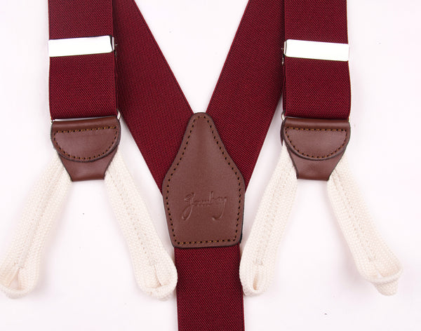 TIRANTES DE CUERDAS BURDEOS & BEIGE