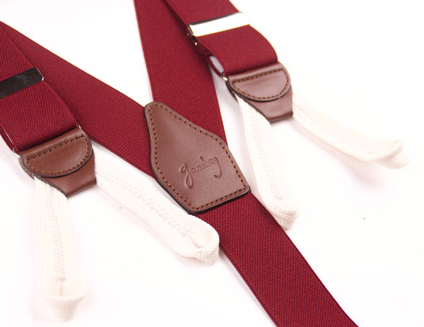 TIRANTES DE CUERDAS BURDEOS & BEIGE