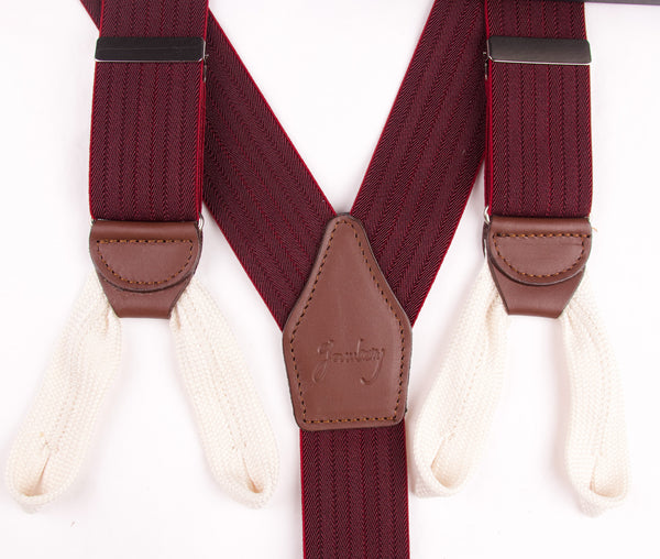 TIRANTES DE CUERDA BURDEOS ESPIGA