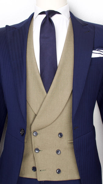 CHALECO OLIVA DE LINO