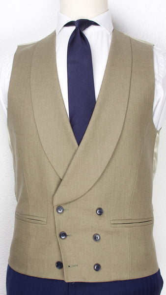 CHALECO OLIVA DE LINO