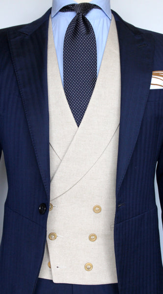 CHALECO BEIGE CRUZADO