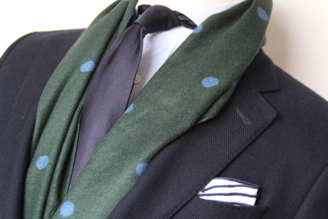 GREEN/BLUE CLASSIC SCARF