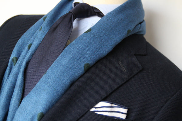GREEN/BLUE CLASSIC SCARF