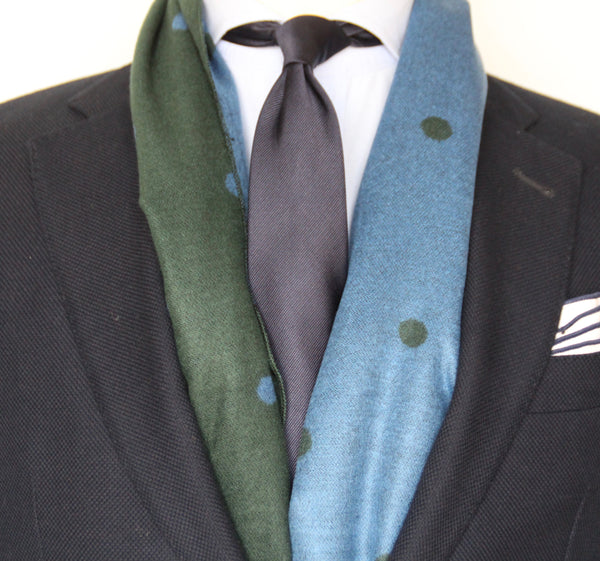 GREEN/BLUE CLASSIC SCARF