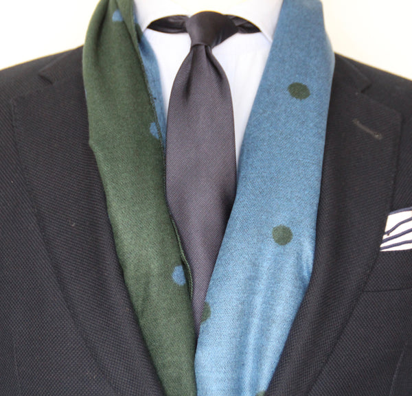 GREEN/BLUE CLASSIC SCARF