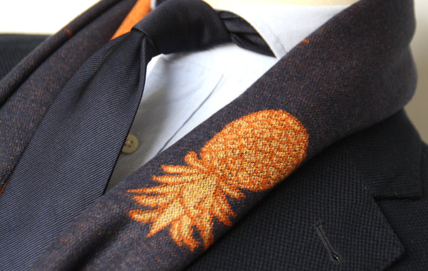 ORANGE PINEAPPLES SCARF