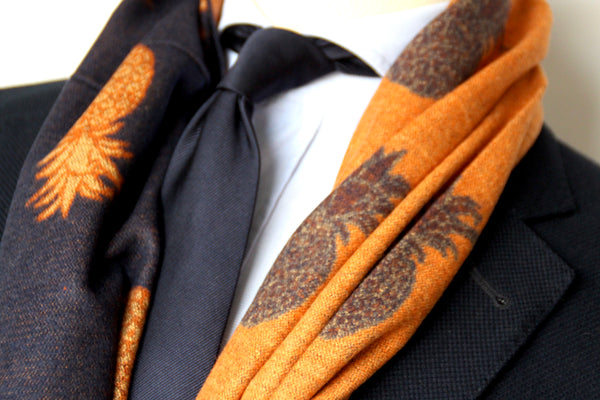 ORANGE PINEAPPLES SCARF