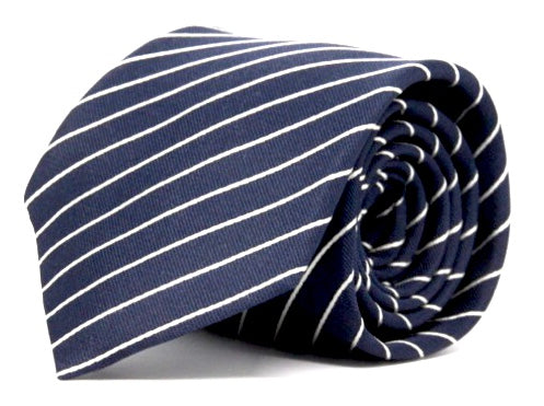 STRIPES NAVY TIE
