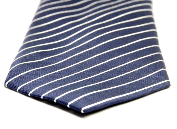 STRIPES NAVY TIE