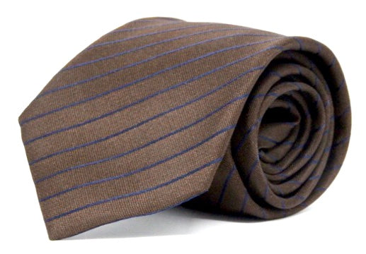 STRIPES BROWN TIE