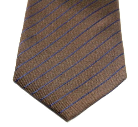 STRIPES BROWN TIE