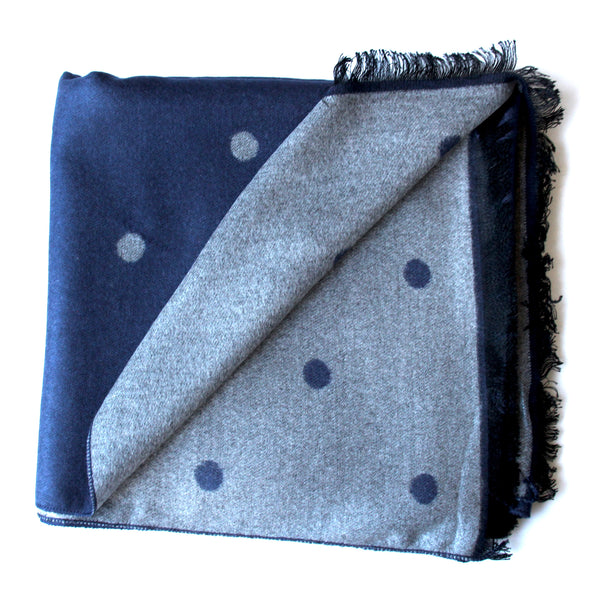 NAVY/GRAYCLASSIC SCARF