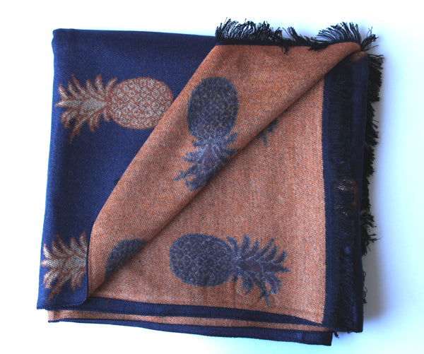 ORANGE PINEAPPLES SCARF