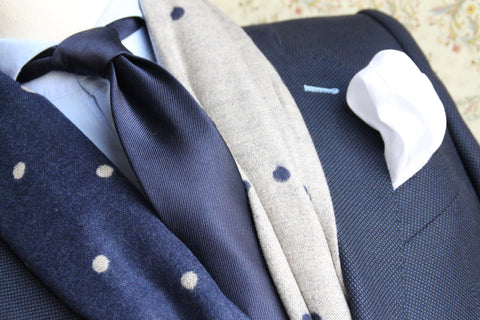NAVY/GRAYCLASSIC SCARF