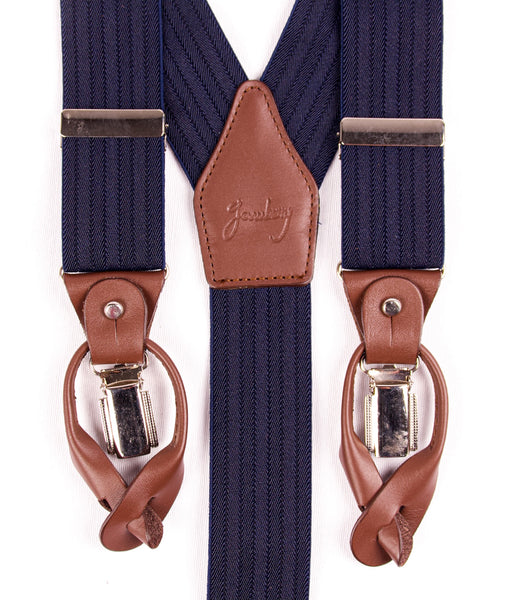 TIRANTES ESPIGA MARINO PIEL MARRÓN