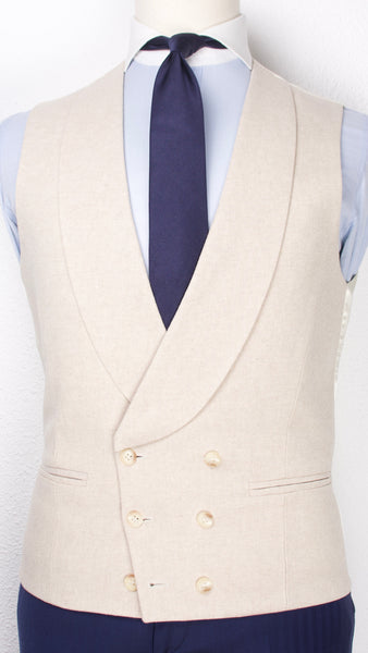 CHALECO BEIGE CRUZADO