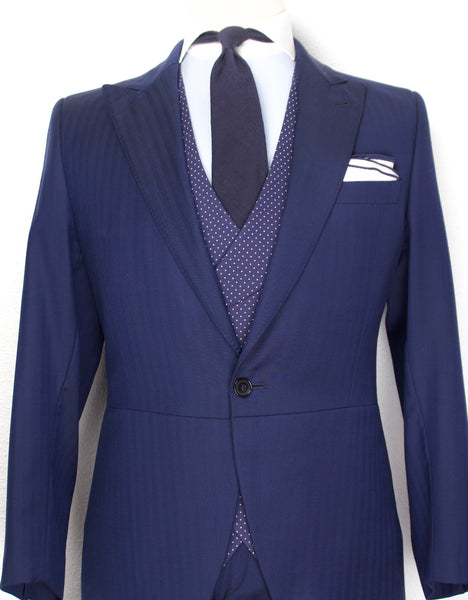 CHALECO TOPOS BOTONES AZUL MARINO