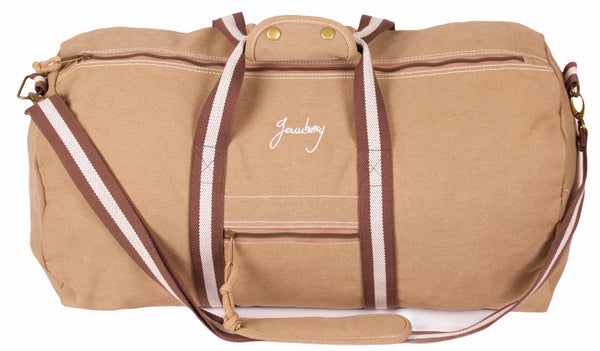 BEIGE VINTAGE TRAVEL BAG