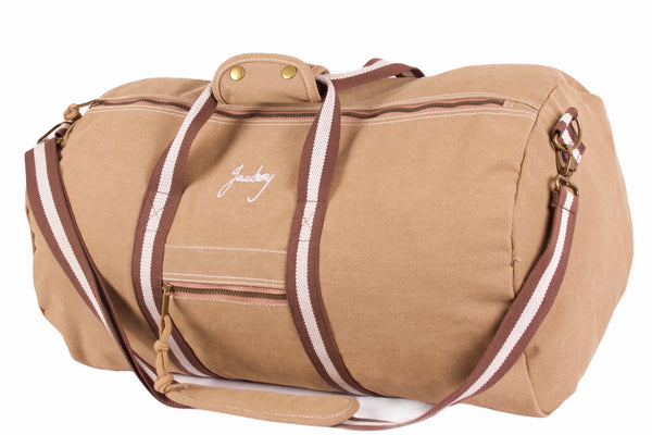 BEIGE VINTAGE TRAVEL BAG